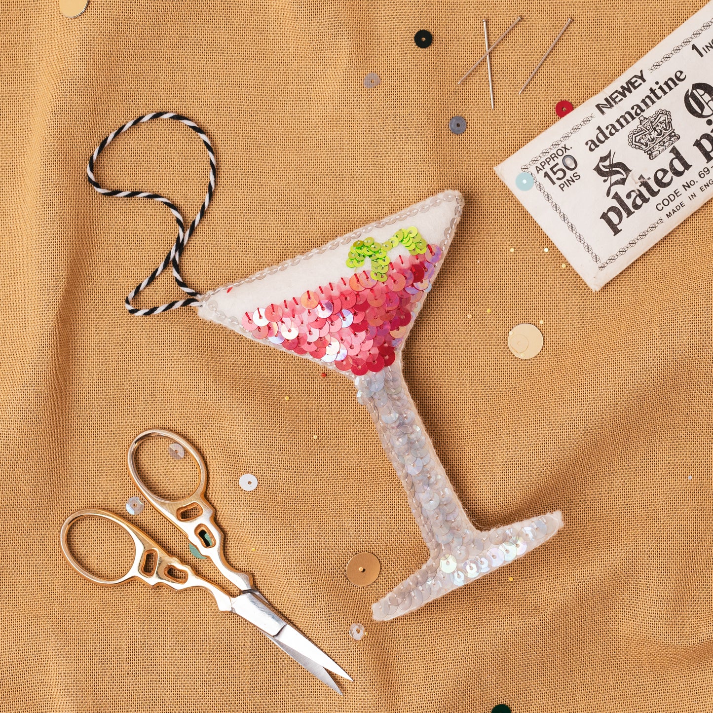 The Cosmo Cocktail Ornament