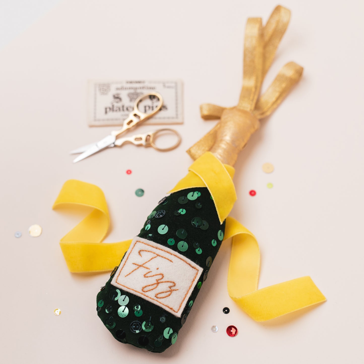 The Champagne Christmas Tree Topper