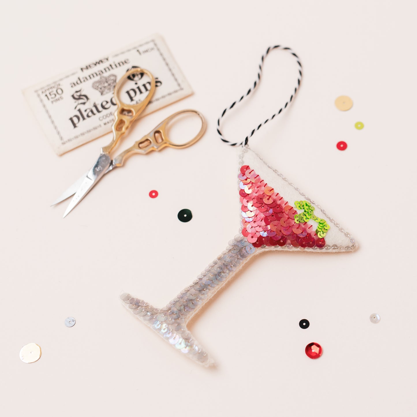 The Cosmo Cocktail Ornament
