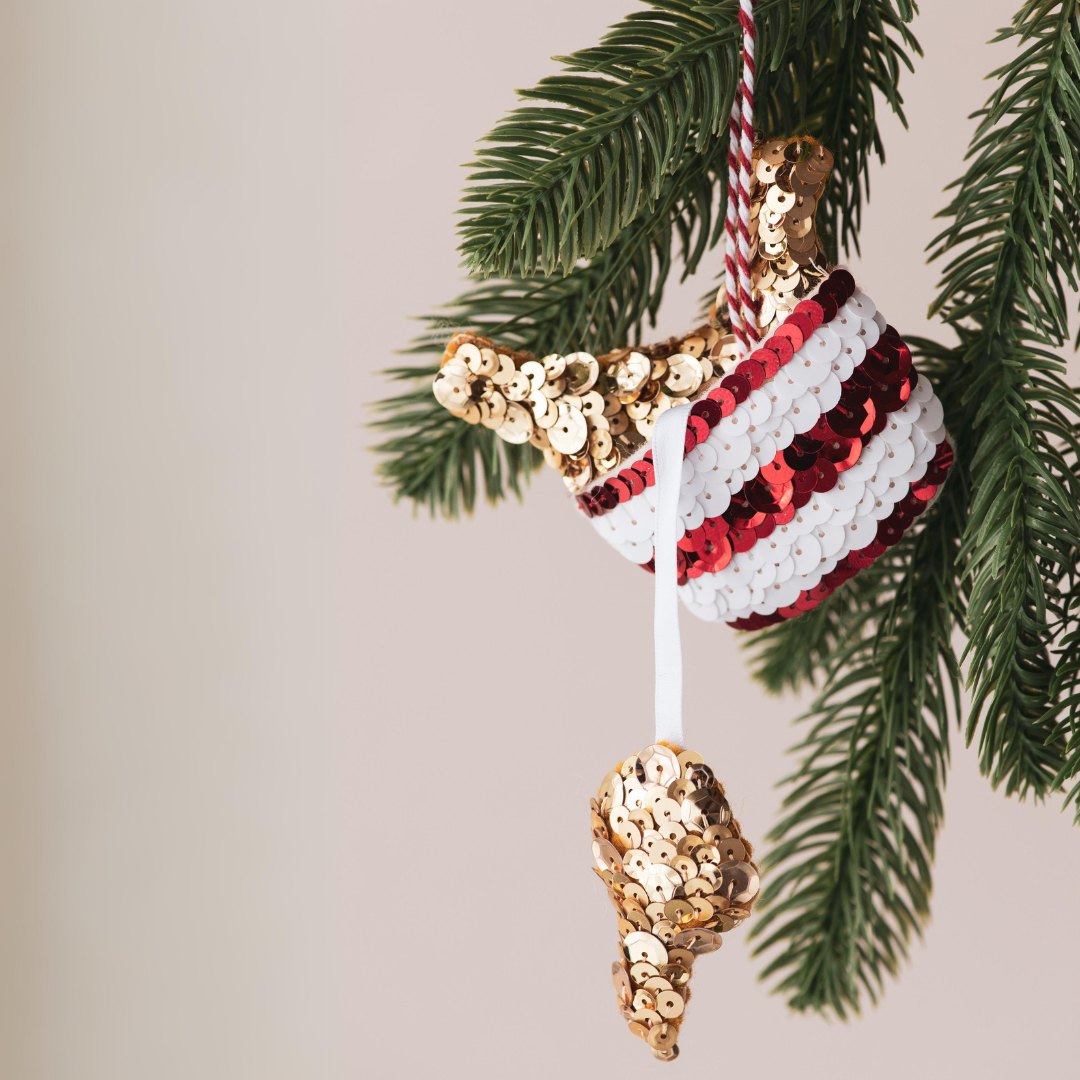 Fried Chicken Bucket Sequin Hanging Decoration