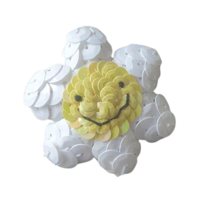 Smiley Daisy Hair Clip/Brooch