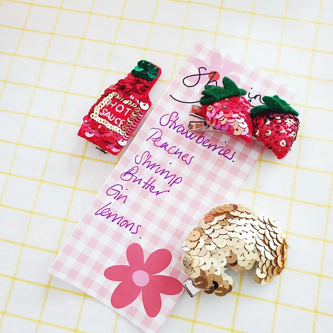 Handmade Sequin Hair Clips