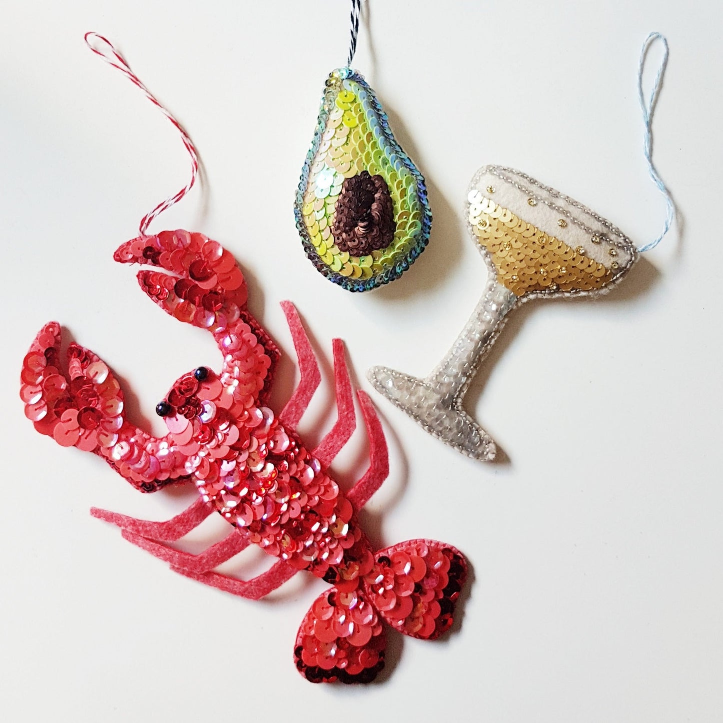 Handmade Sequin Decorations