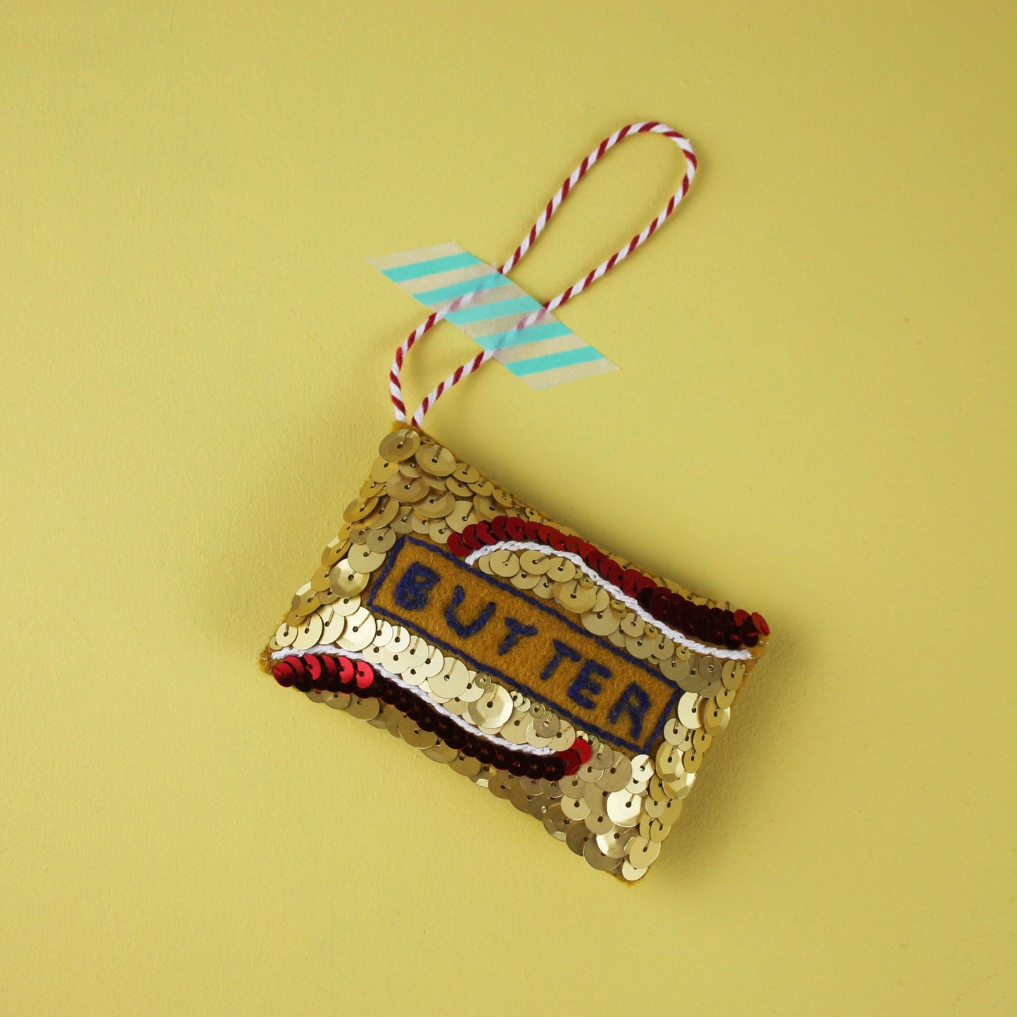 Butter Sequin Hanging Decoration