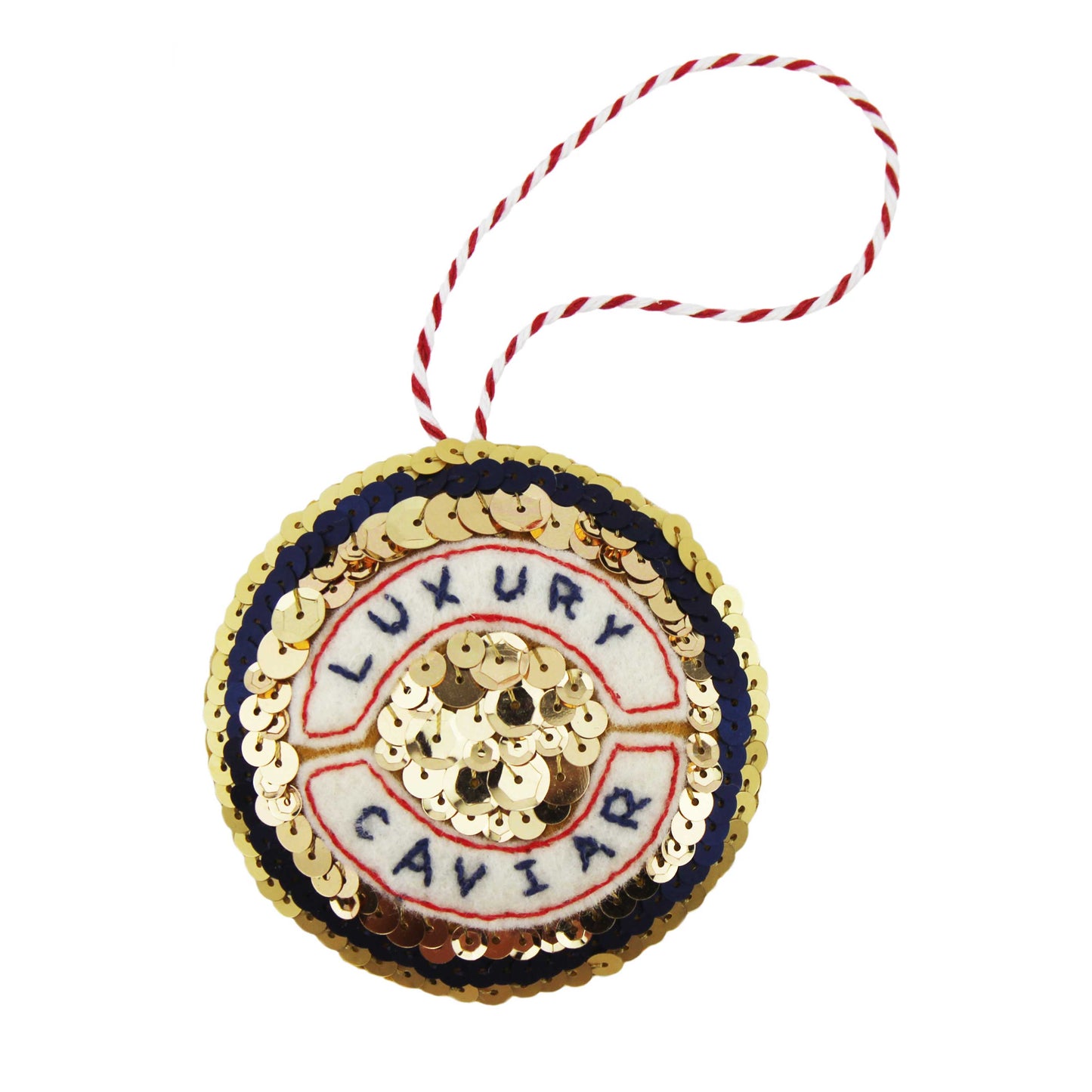 Made in UK Caviar Sequin Hanging Decoration