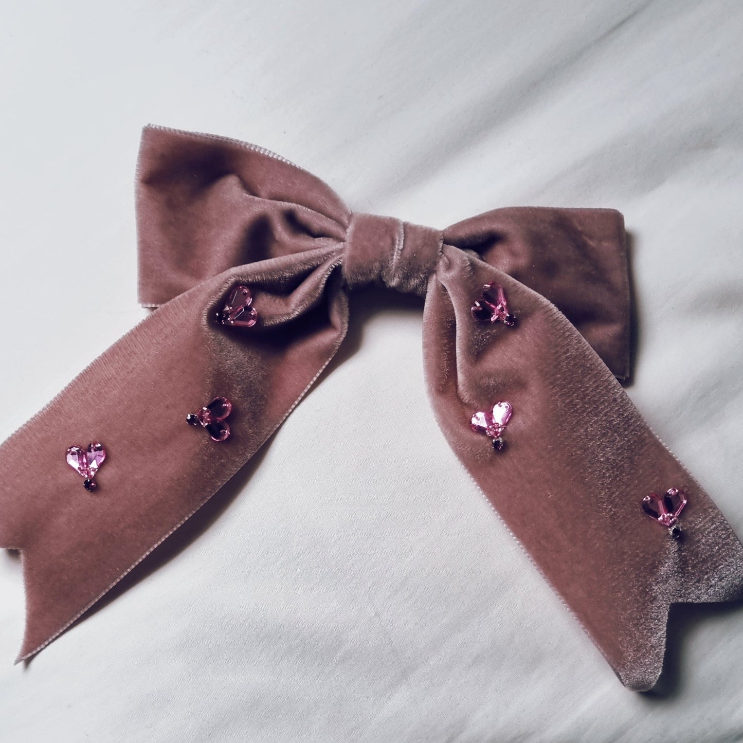Romancing Myself Pink Velvet Bow