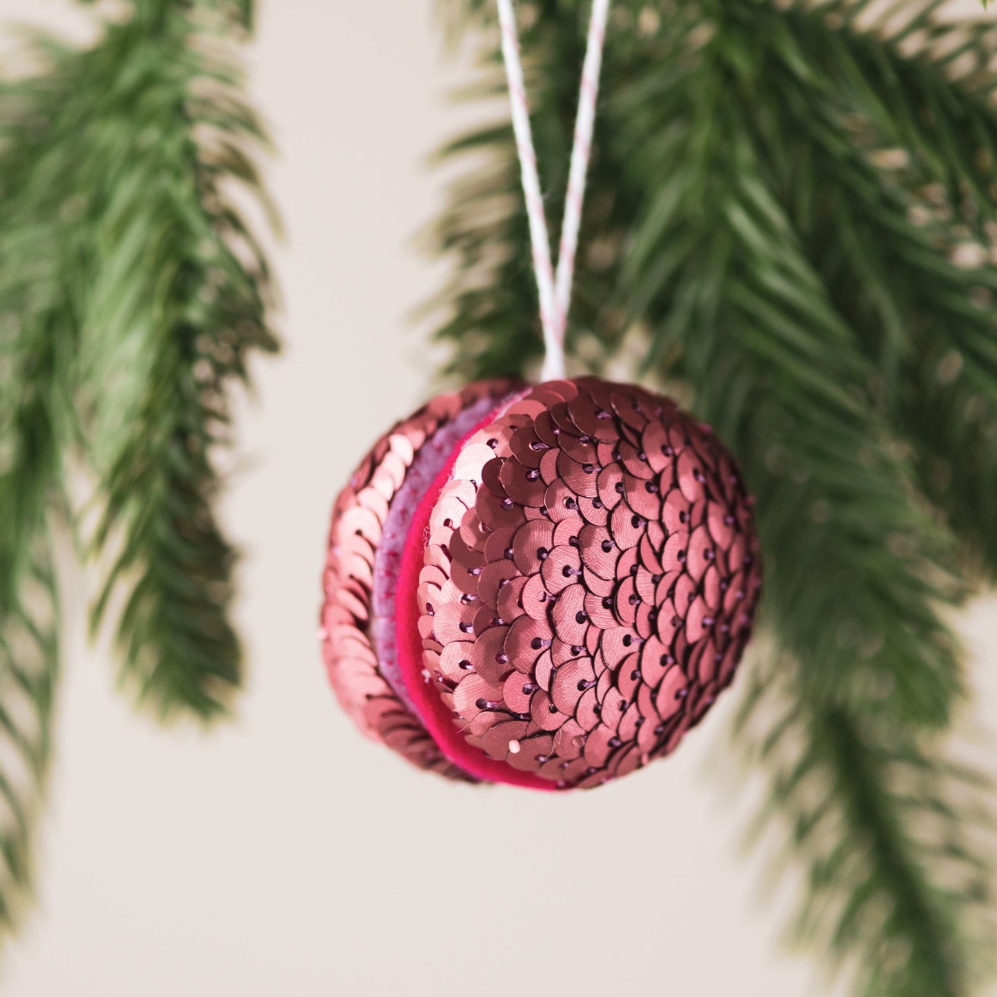 Macaron Sequin Hanging Decoration