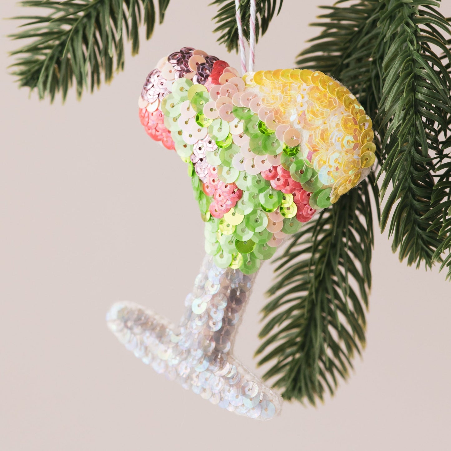 The Shrimp Cocktail Sequin Hanging Decoration