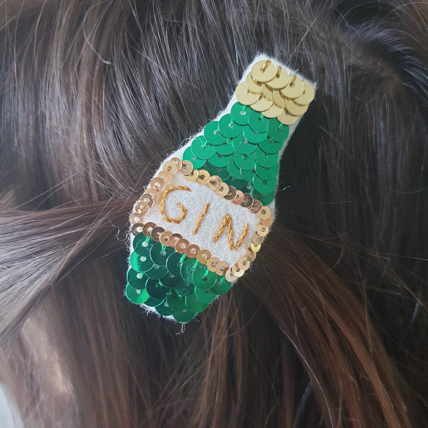 The Hattie, Gin Hair Clip/Brooch