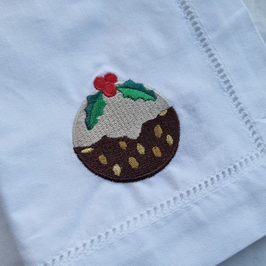 Christmas Pudding Napkin- New Style- Second- Marked