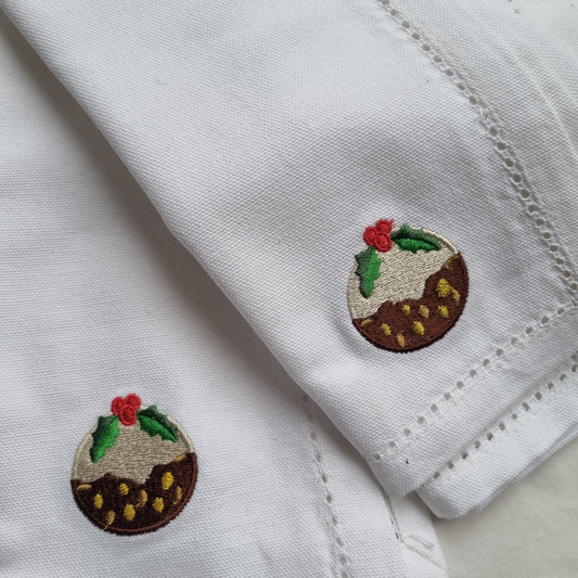 Christmas Pudding Napkin, Old Napkin Style