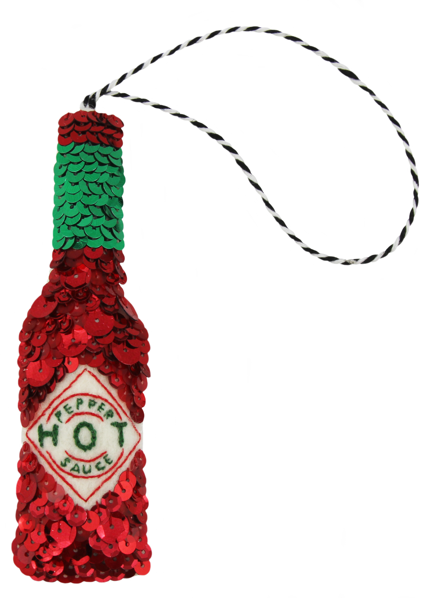 The Hot Sauce Sequin Hanging Decoration