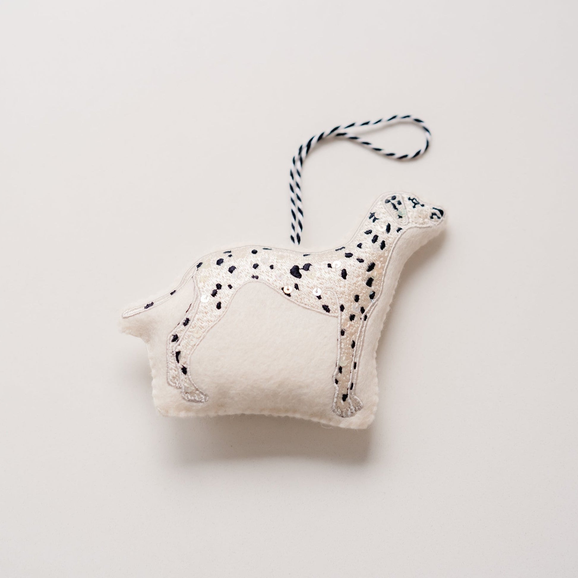 Embroidered Dalmatian Ornament Christmas