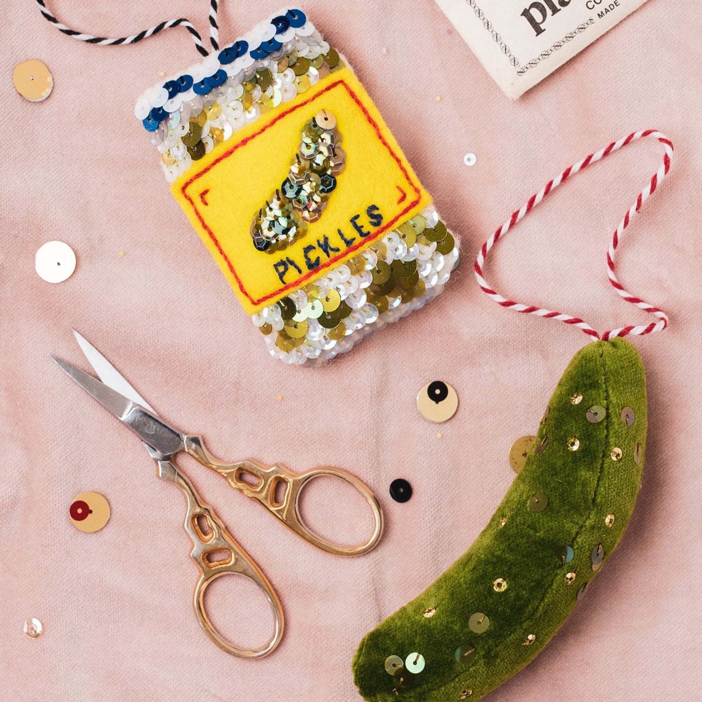 The Pickle Jar Sequinned Ornament