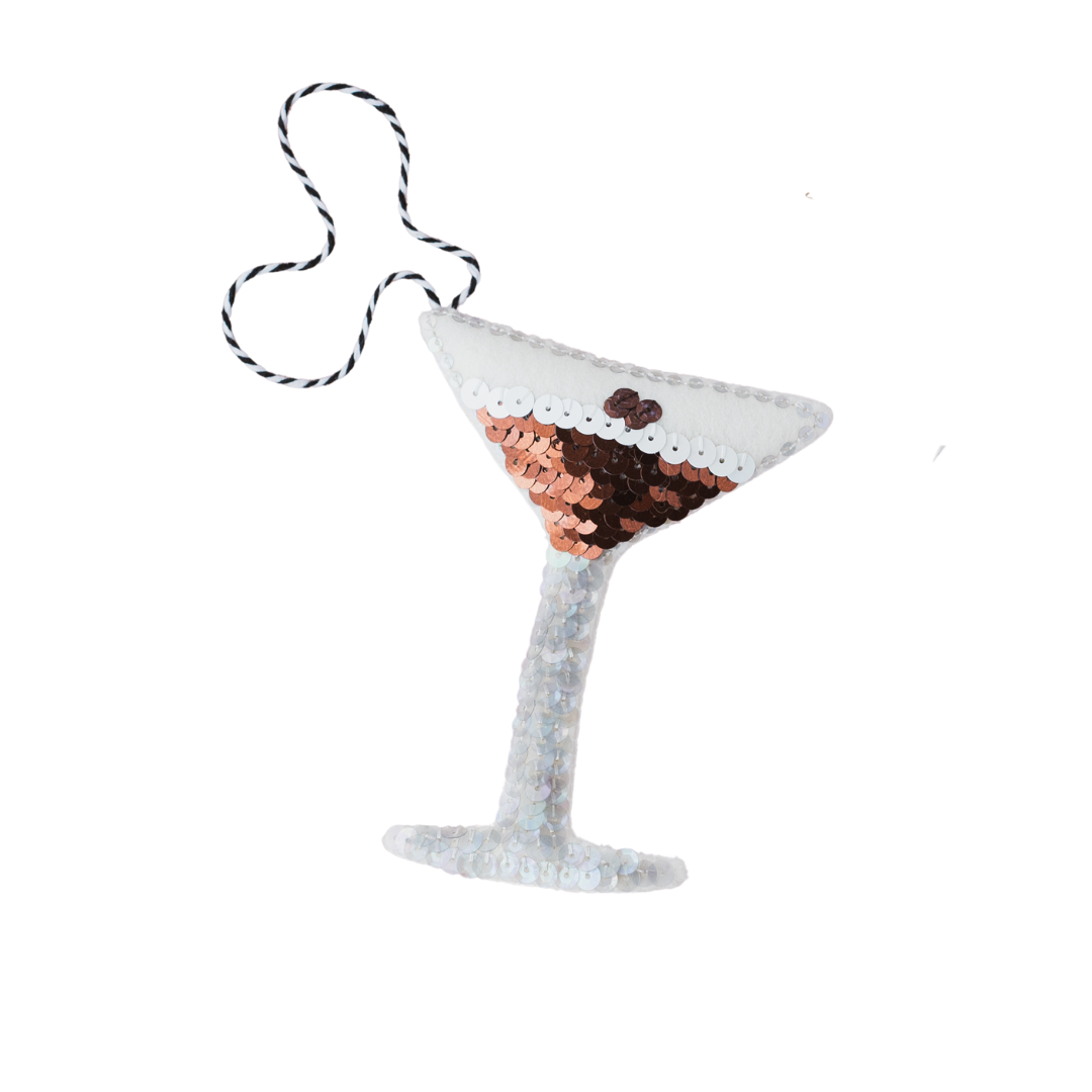 The Espresso Martini Sequin Ornament