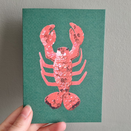 Larry the Lobster Card- Green