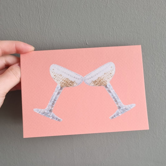 Cheers Card- Pink