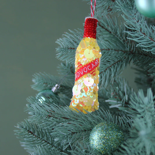 Everlasting Eggnog Advocaat Sequin Hanging Ornament