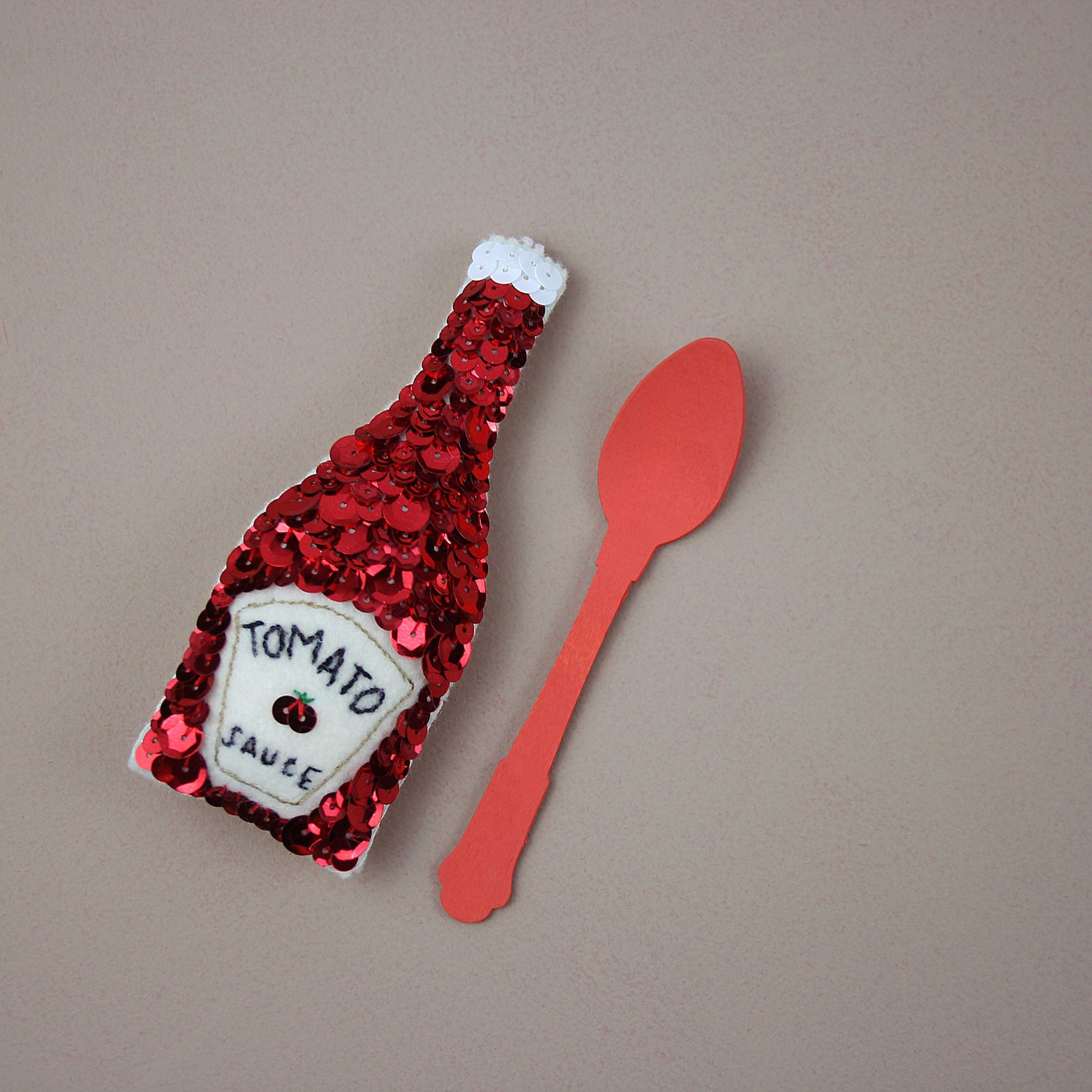 Ketchup Sequin Hanging Decoration