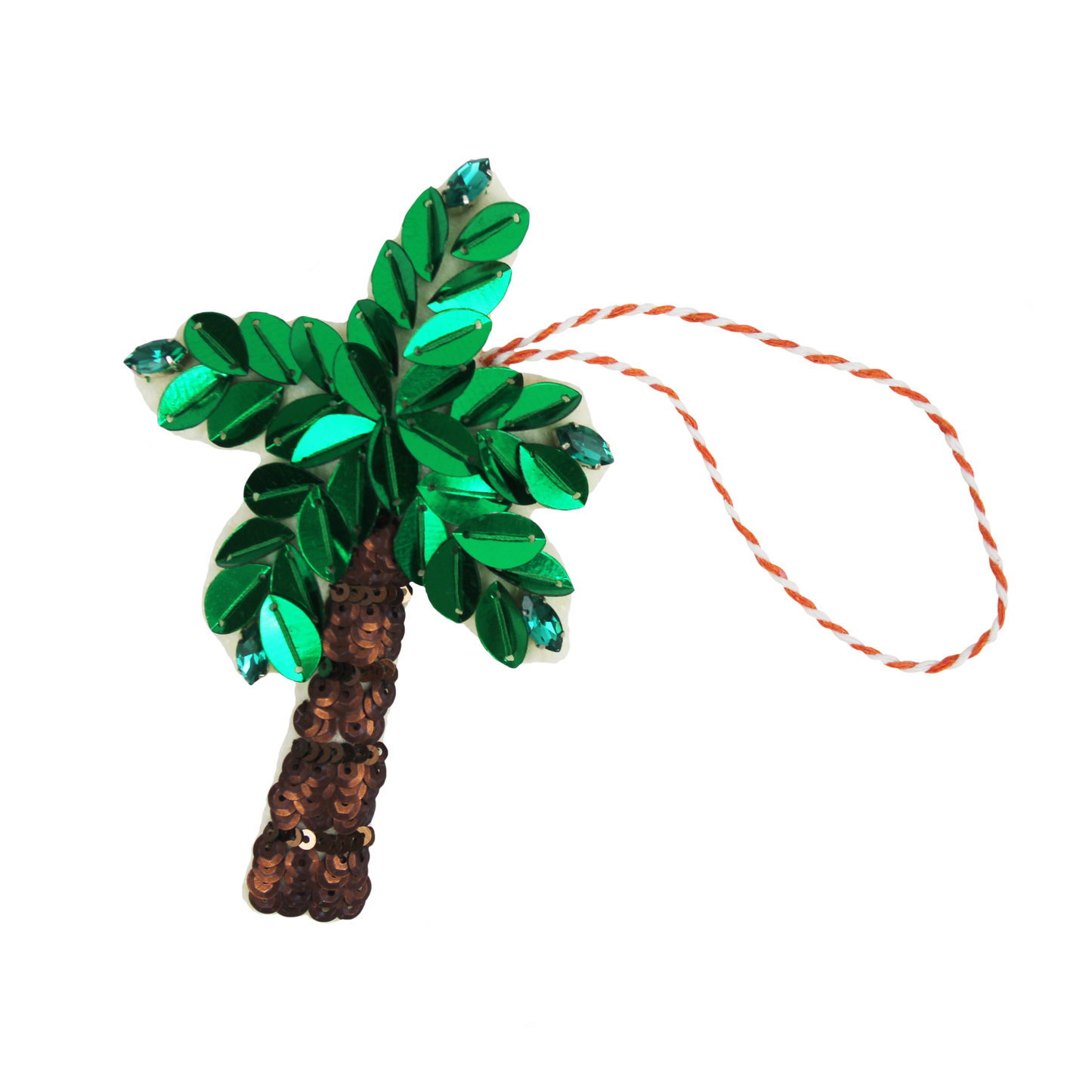 Perfect Palm Tree Sequin Hanging Ornament